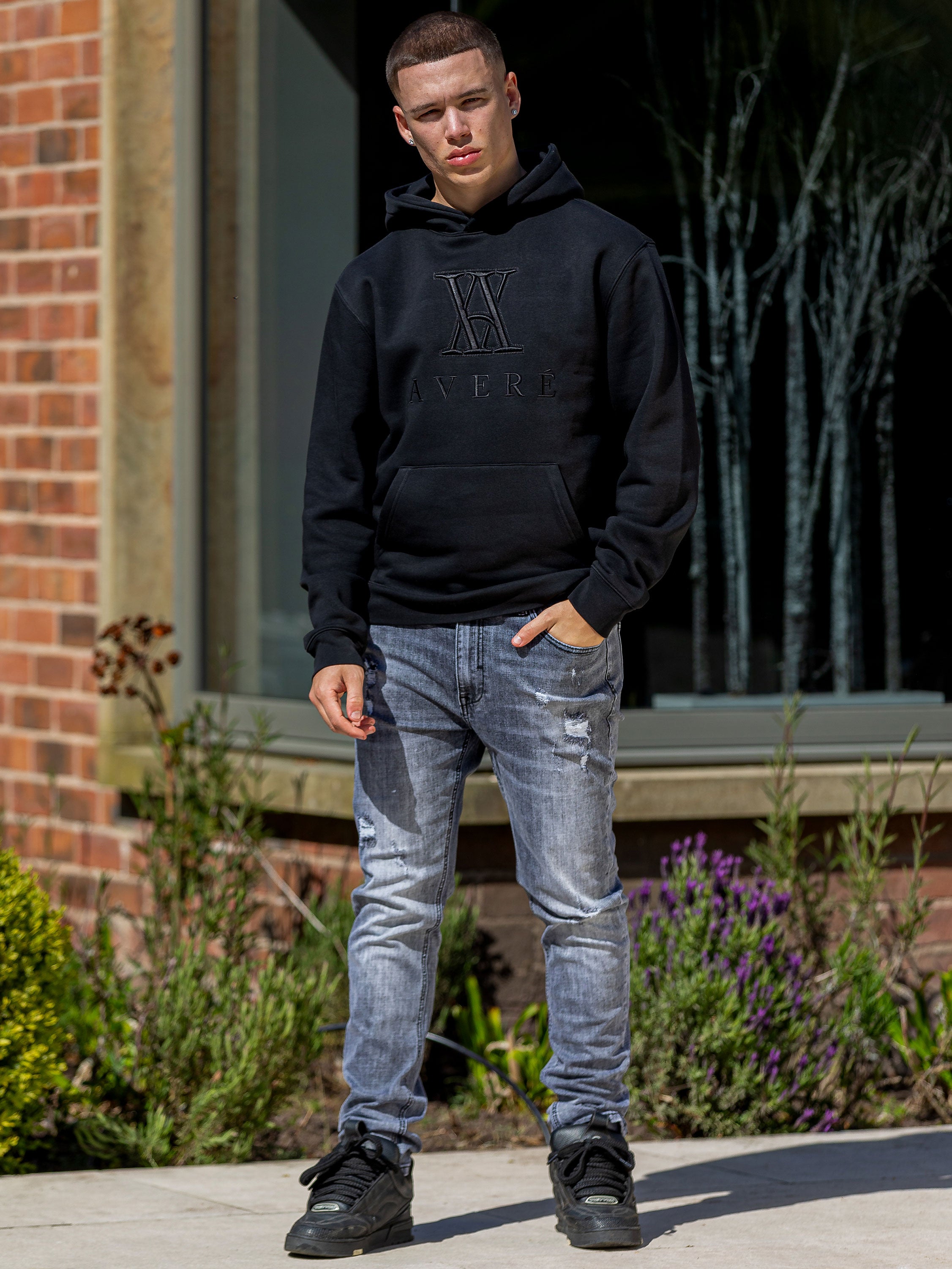 Amaro Logo Black Hoodie