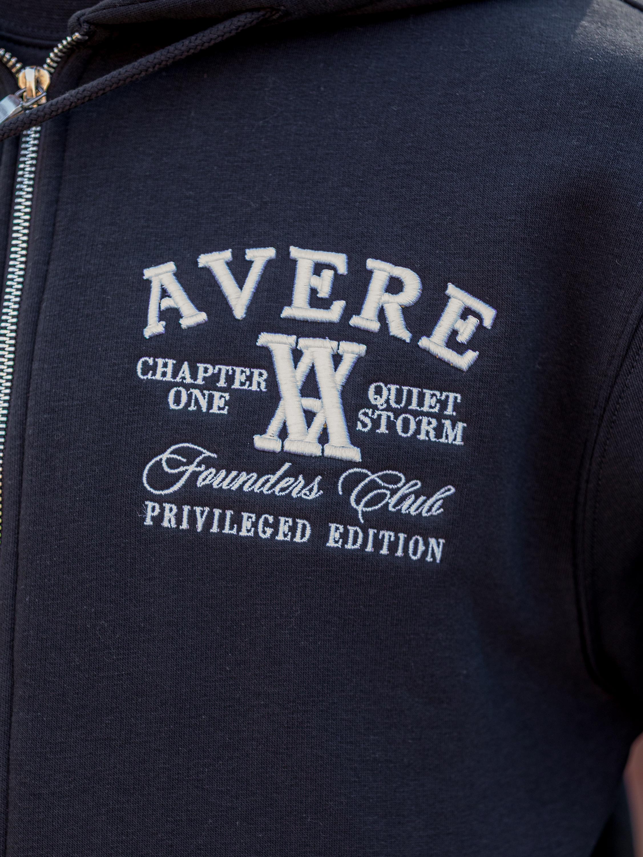 Amiata Black Zip Through Hoodie