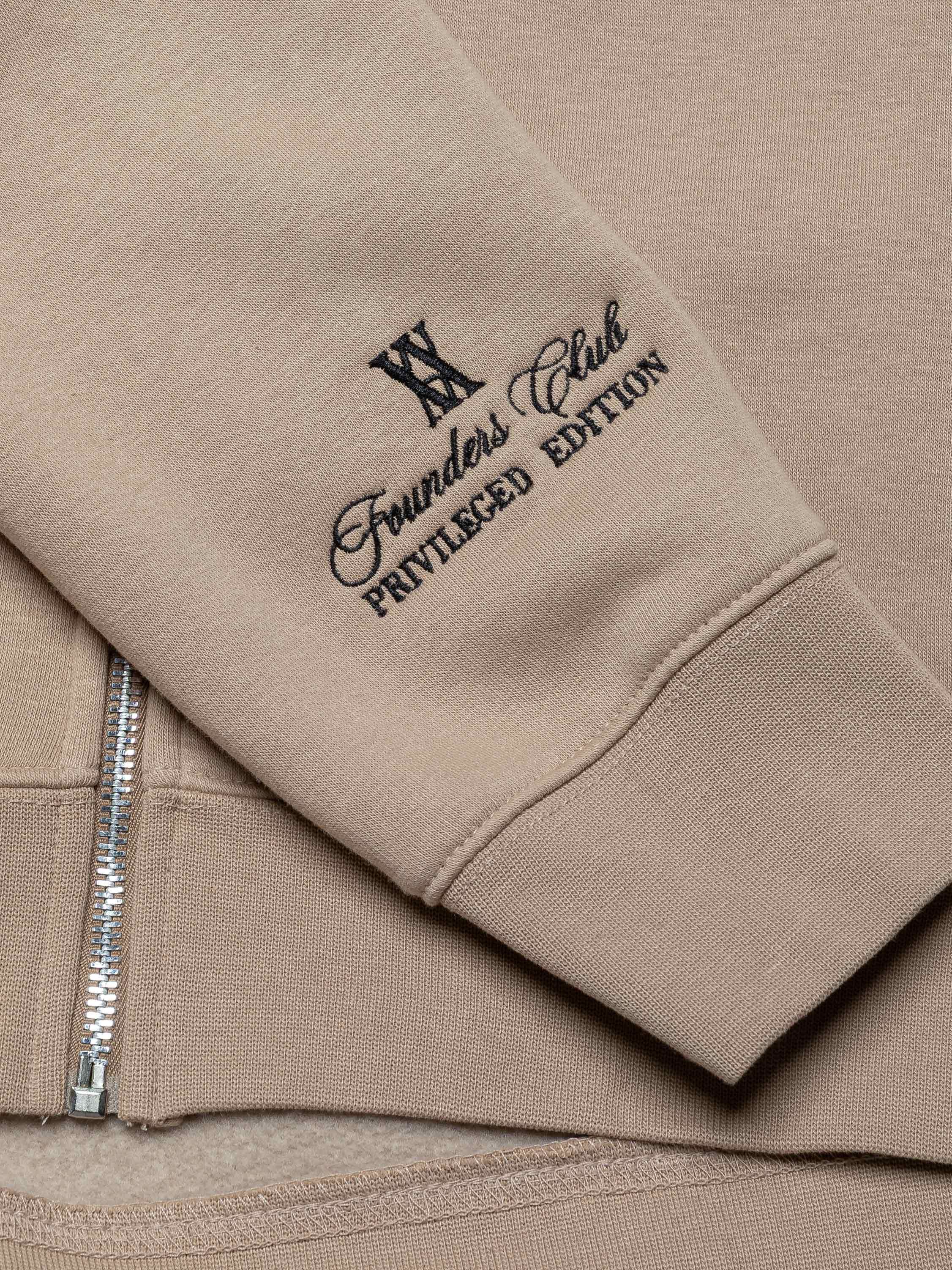 Amiata Stone Zip Through Hoodie