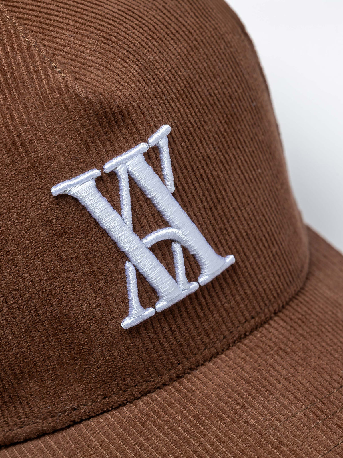 Calabria Brown Emblem Corduroy Cap