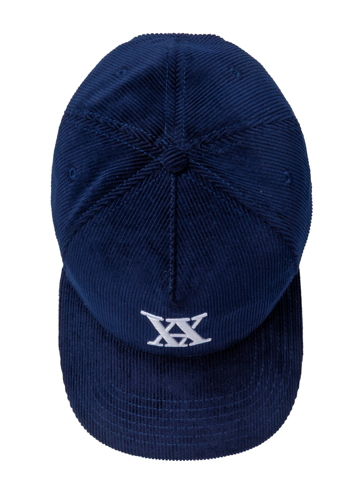Calabria Navy Emblem Corduroy Cap