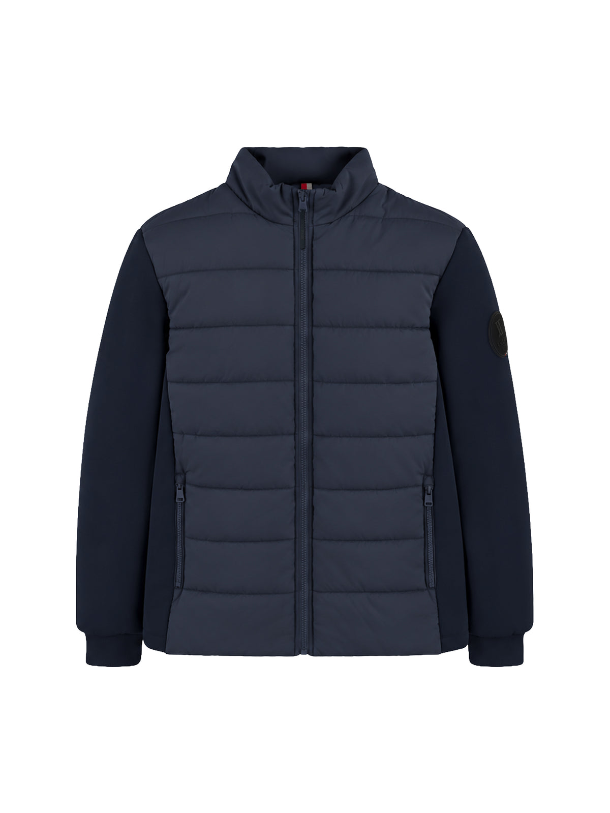 Dodici Navy Zip Hybrid Technical Jacket