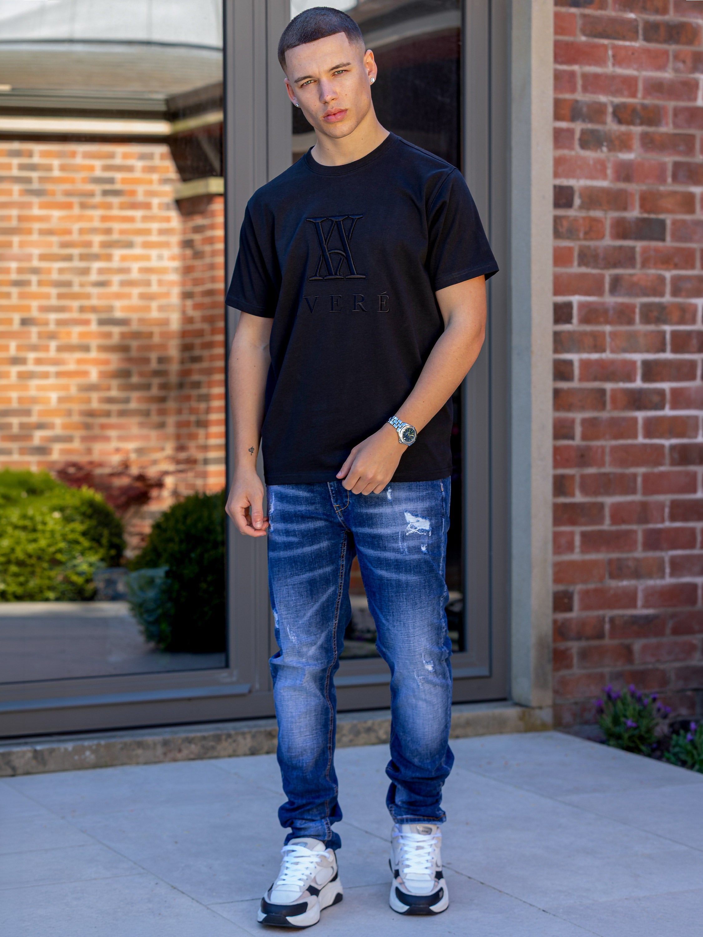 Miletto Logo Black T Shirt