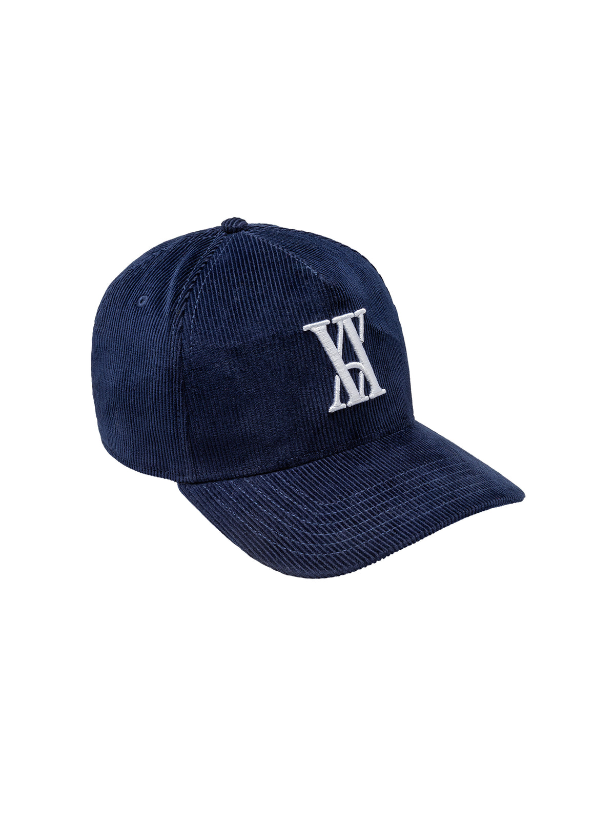 Calabria Navy Emblem Corduroy Cap