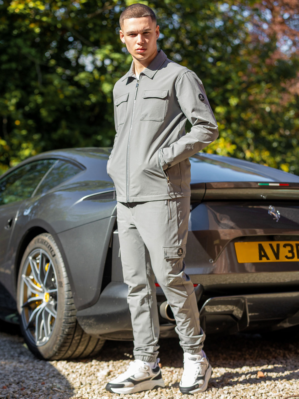 Civetta Grey Zip Prestige Overshirt