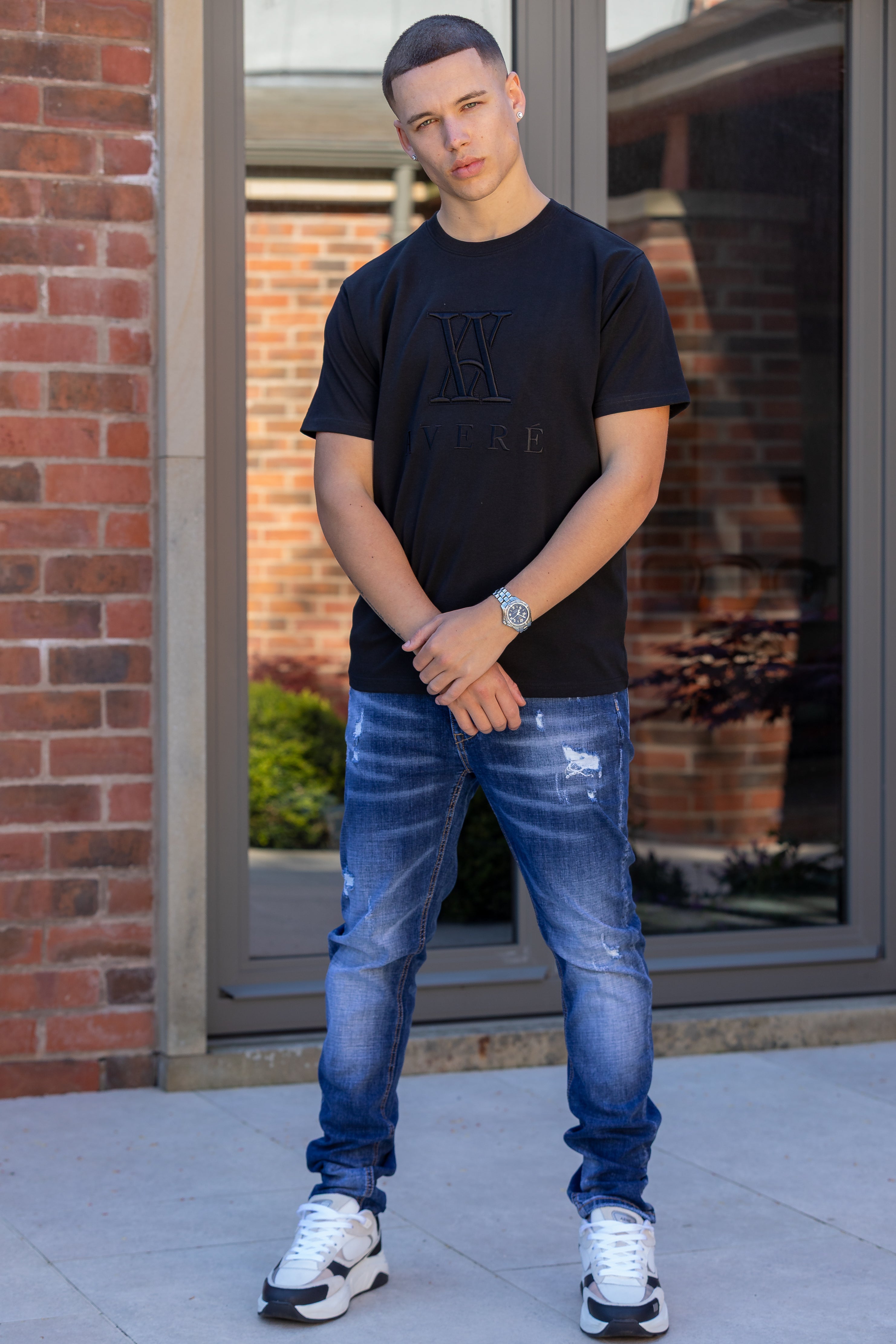 Miletto Logo Black T Shirt