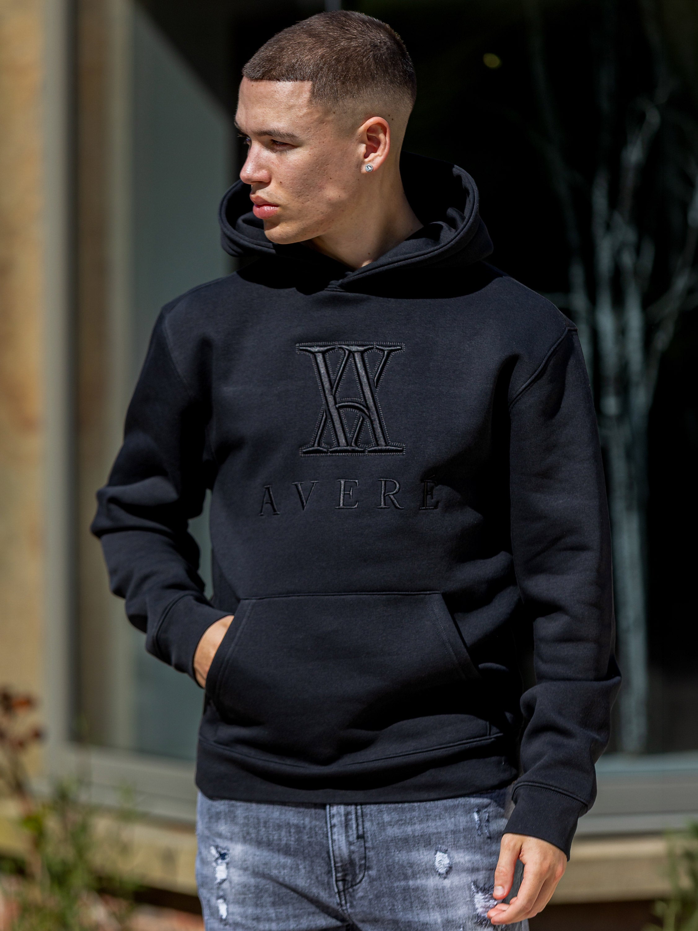 Amaro Logo Black Hoodie