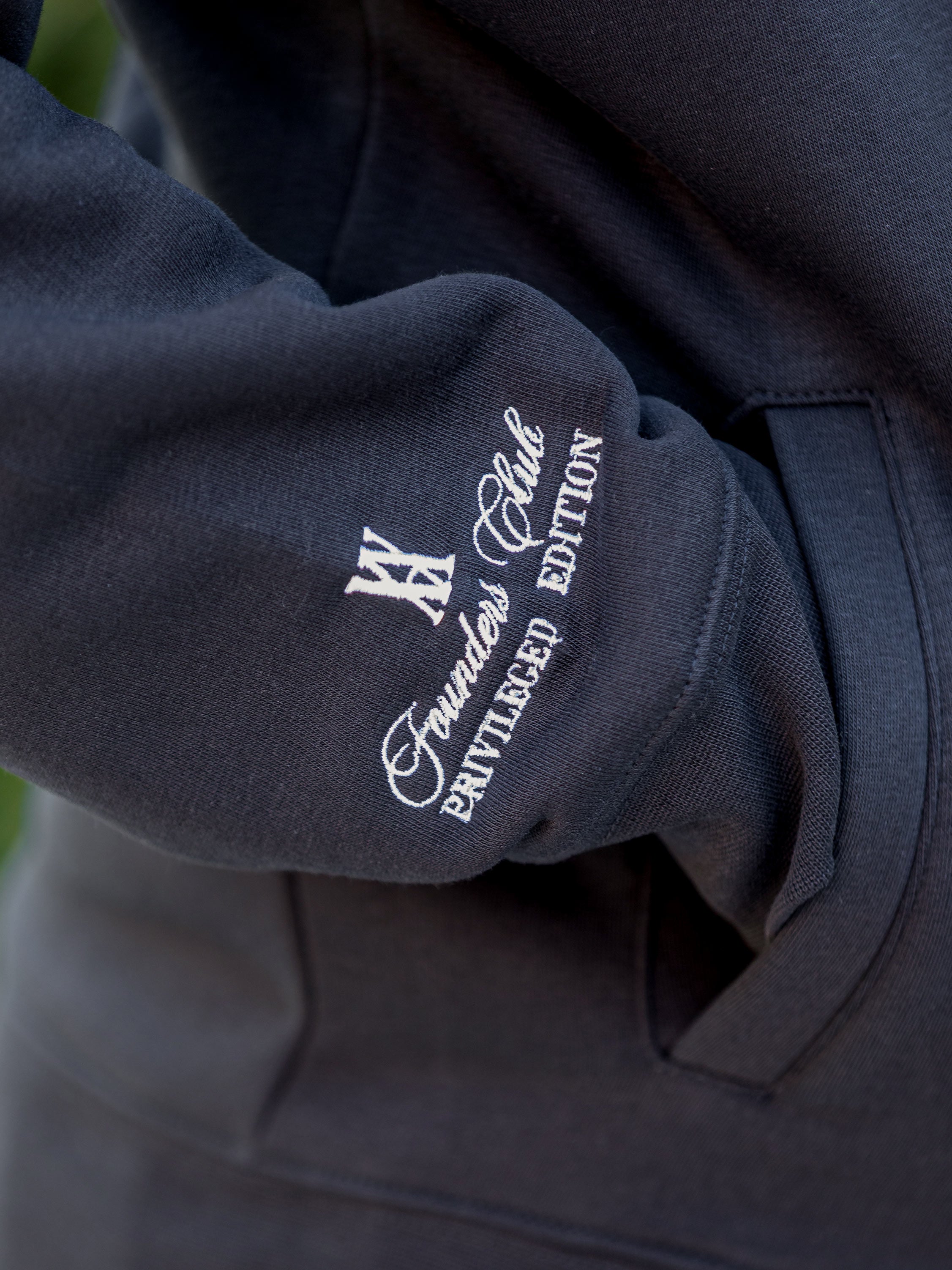 Amiata Black Zip Through Hoodie