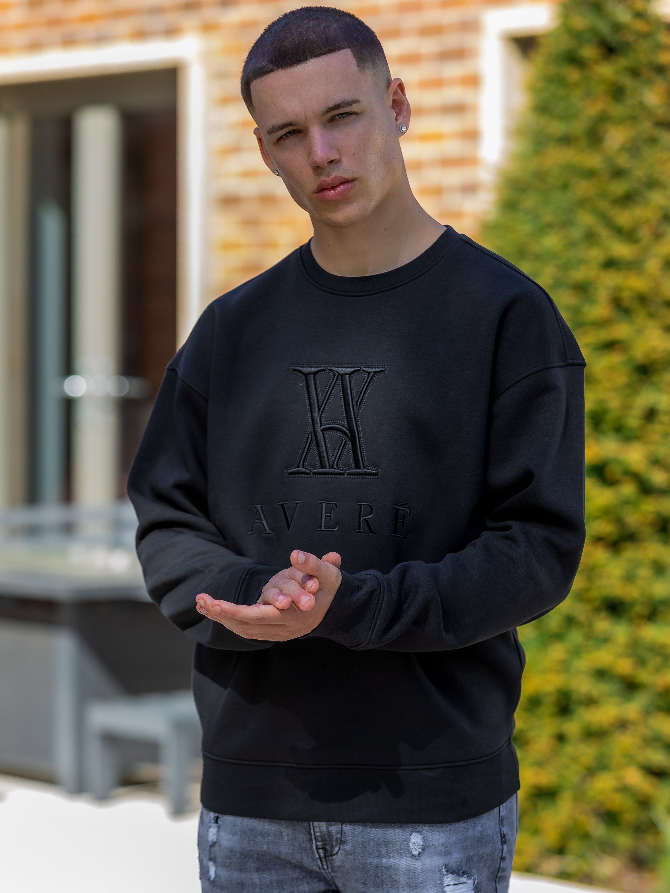 Brenta Logo Black Sweatshirt