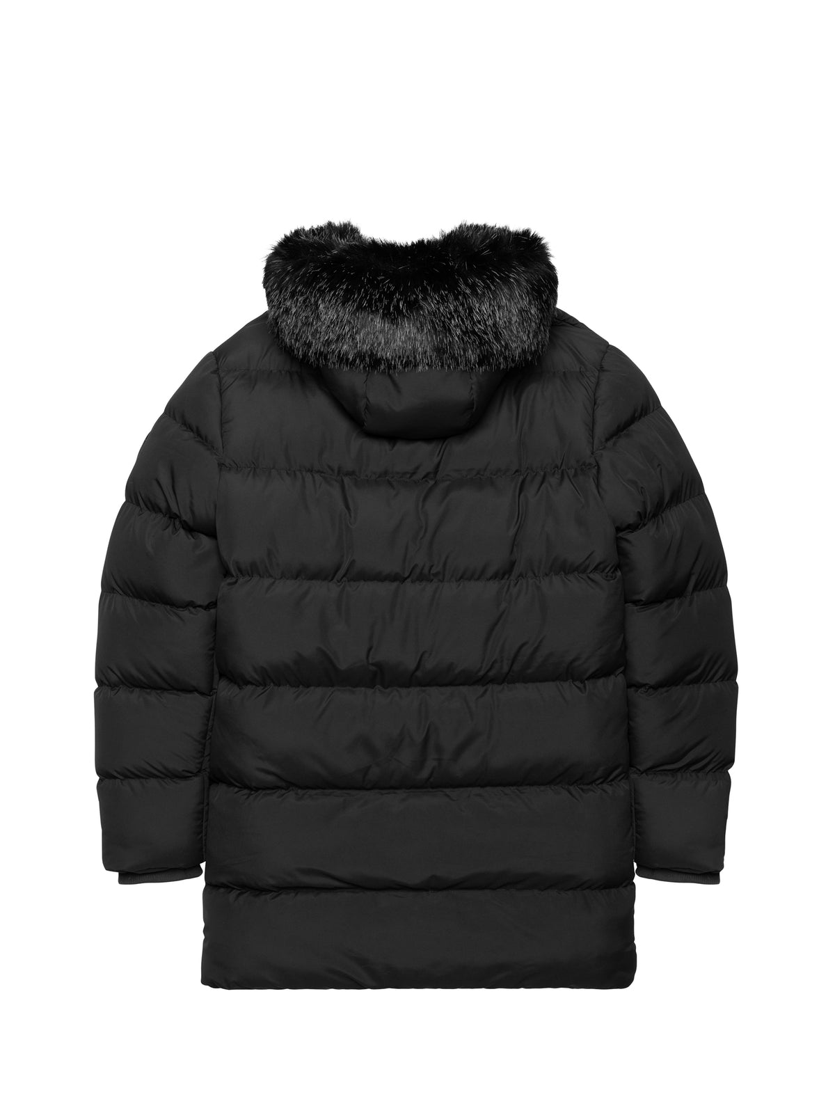Blanc Black Longline Puffer Jacket