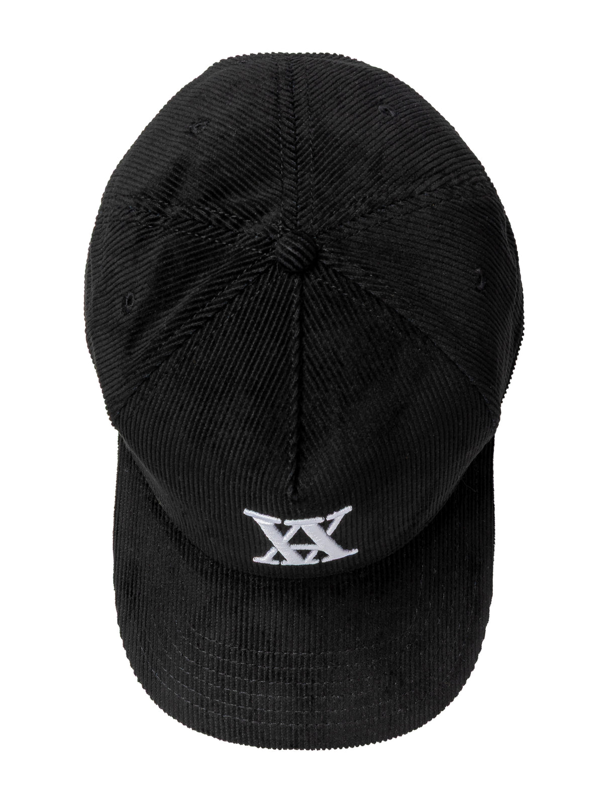 Calabria Black Emblem Corduroy Cap