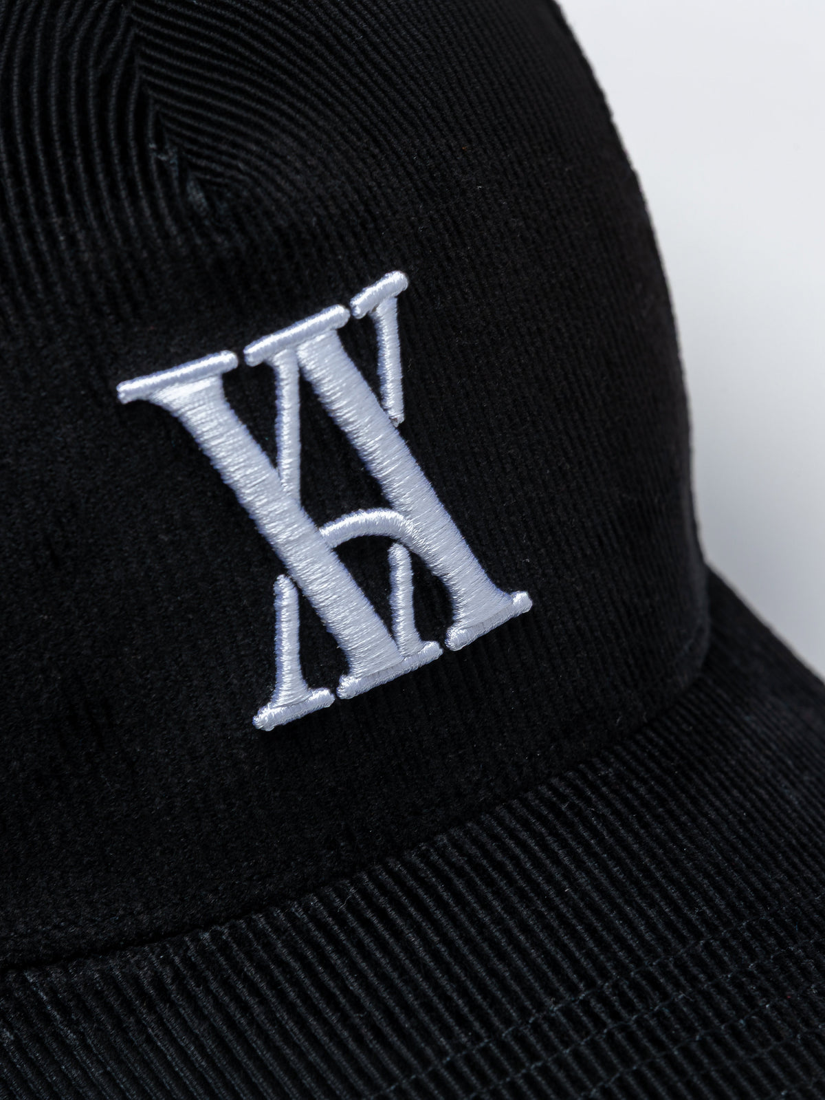 Calabria Black Emblem Corduroy Cap