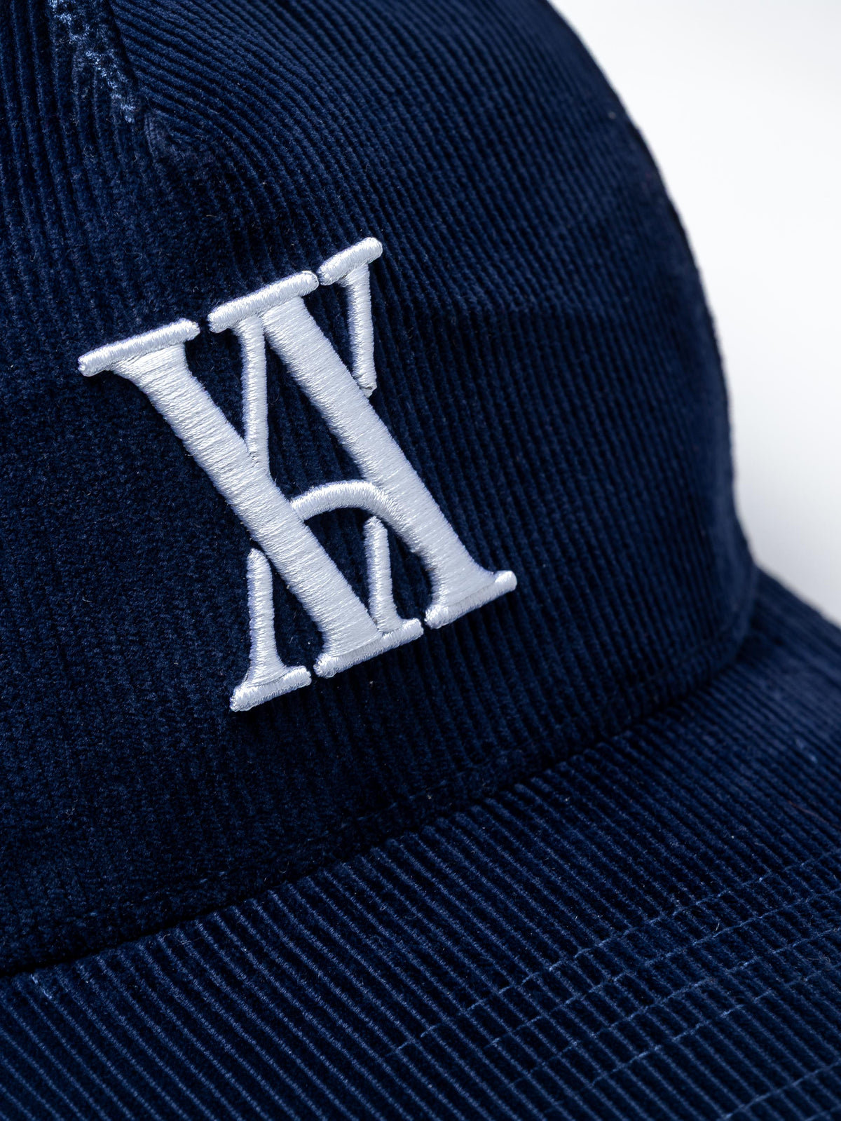 Calabria Navy Emblem Corduroy Cap