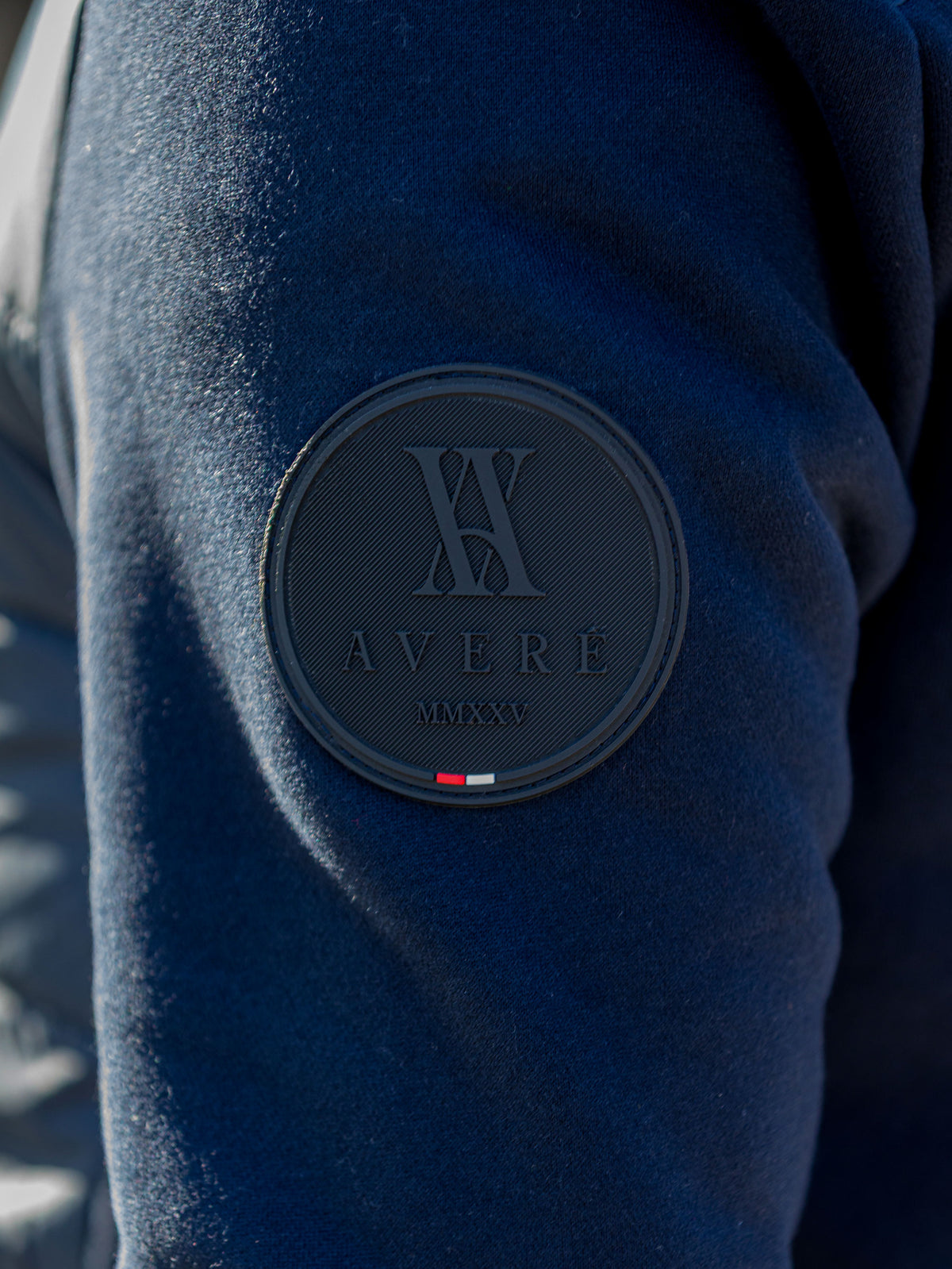 Dodici Navy Zip Hybrid Technical Jacket