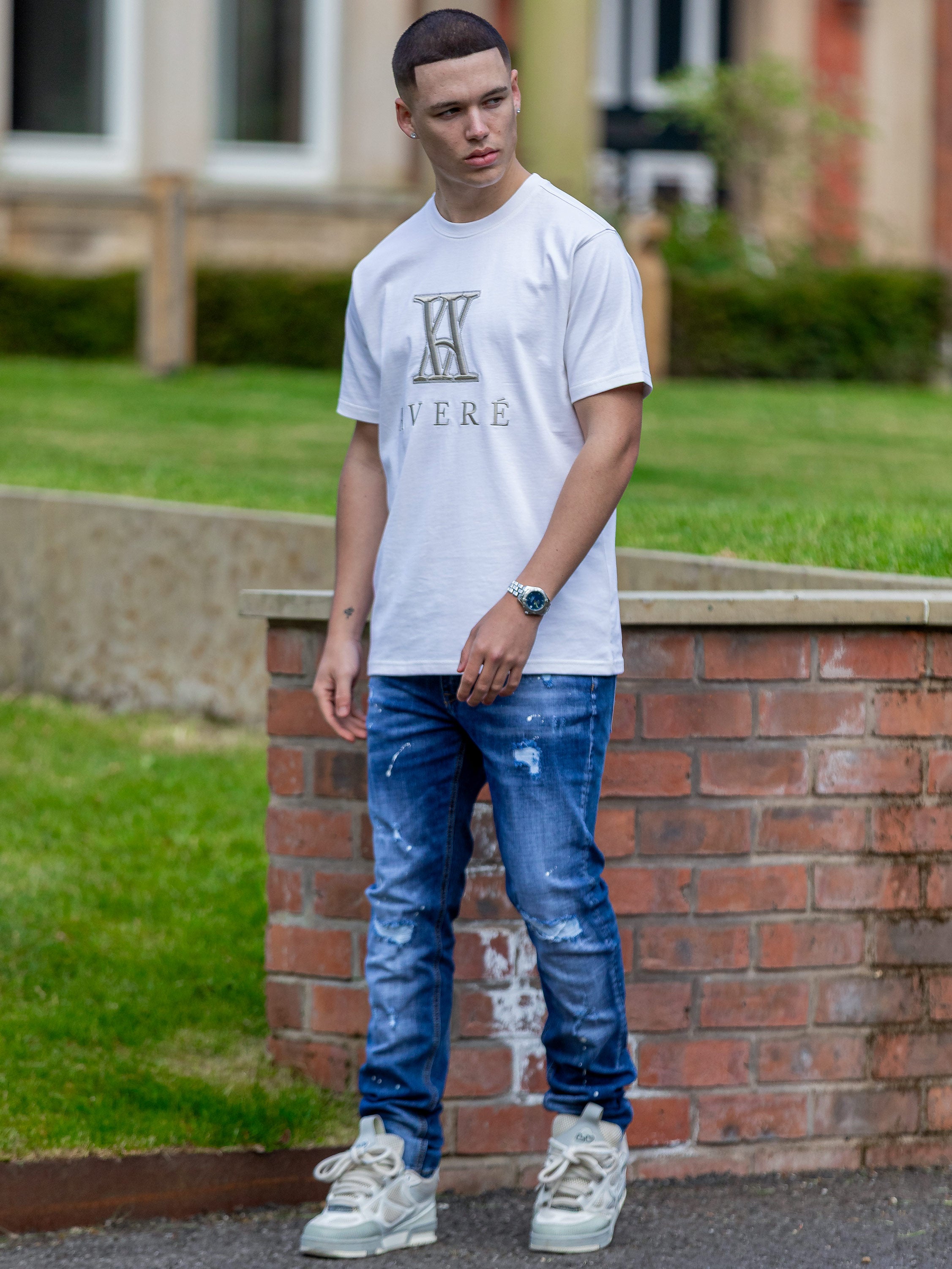 Miletto Logo White T Shirt