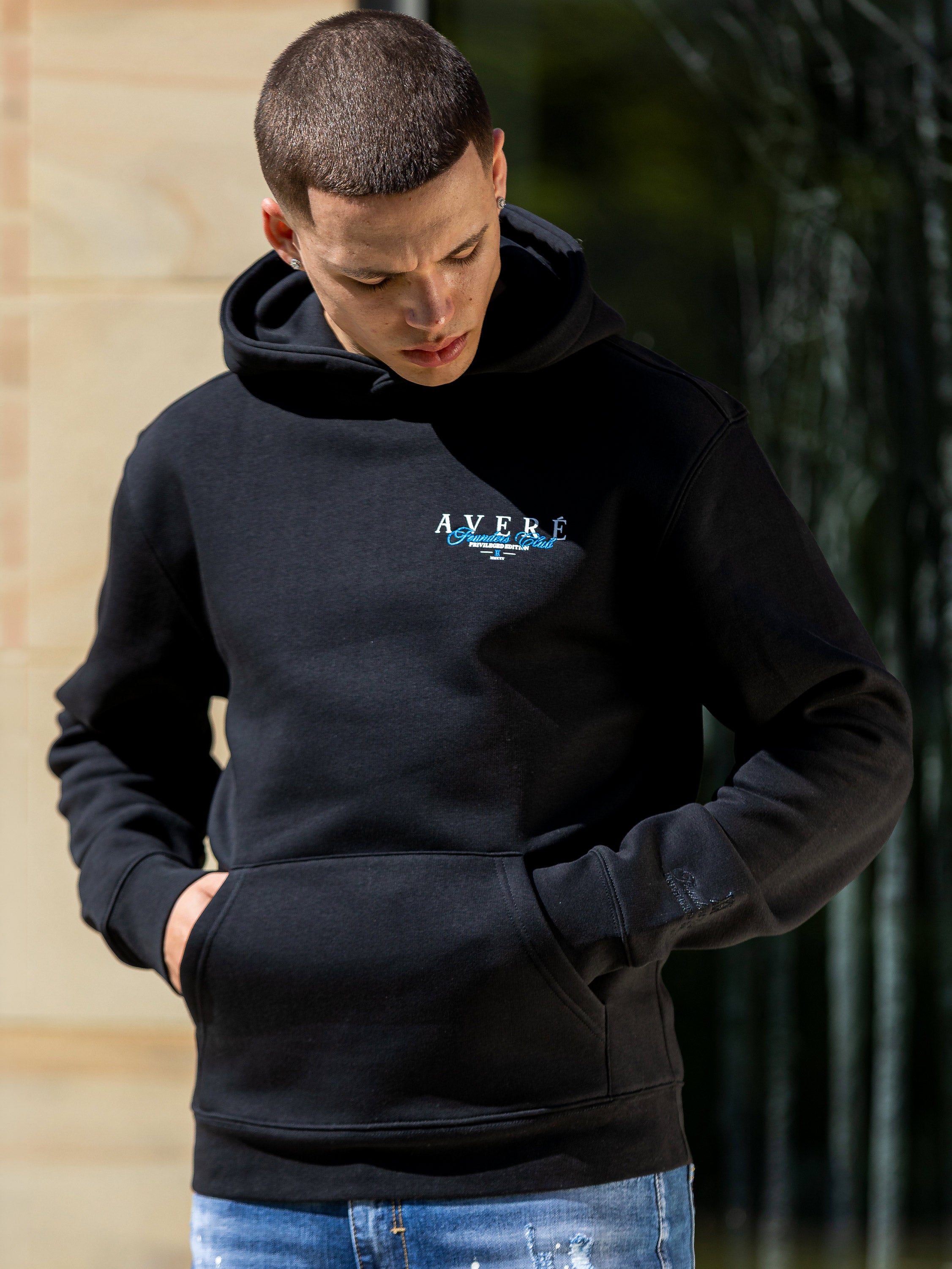 Velino Signature Black Hoodie