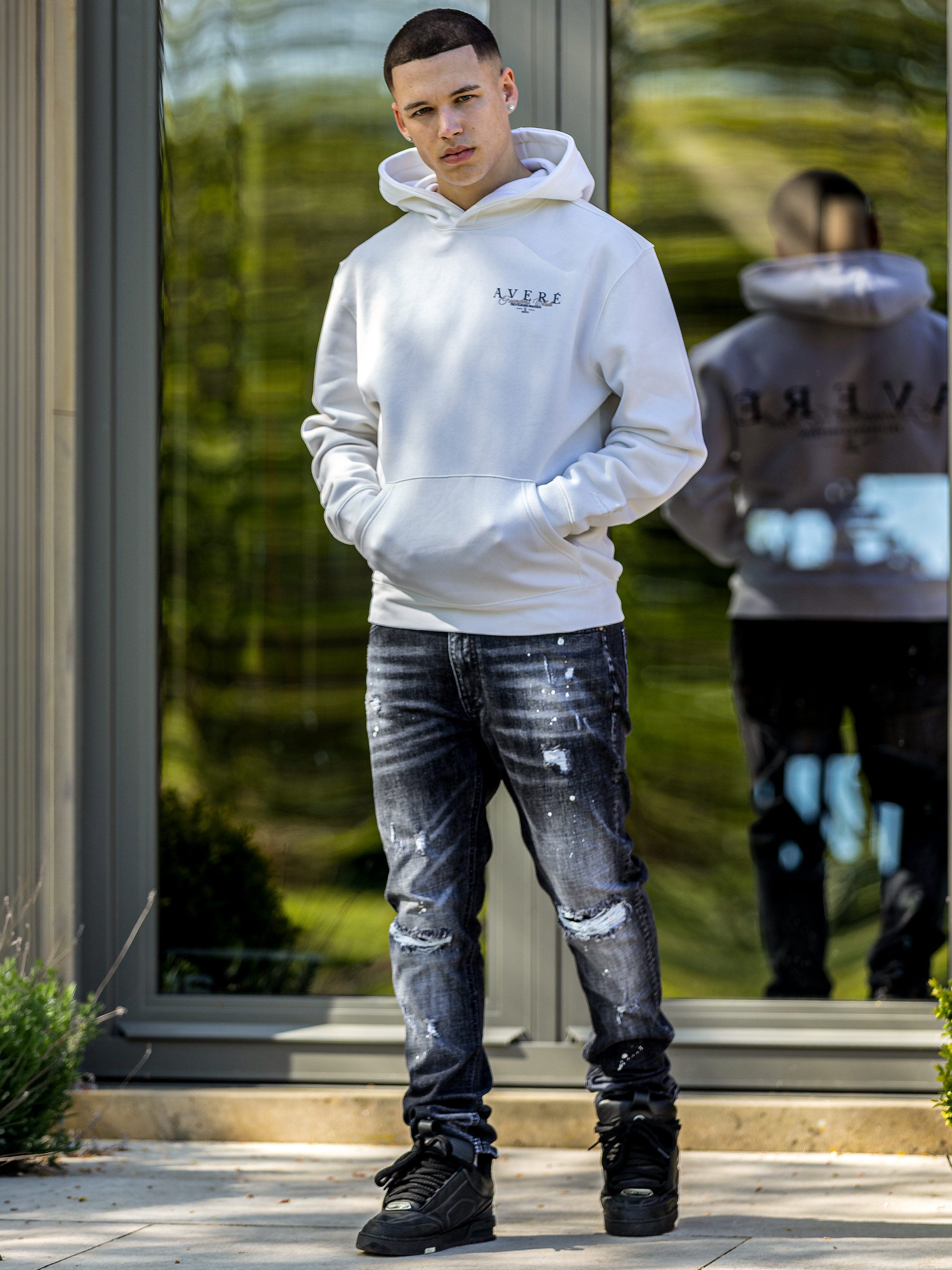 Velino Signature White Hoodie