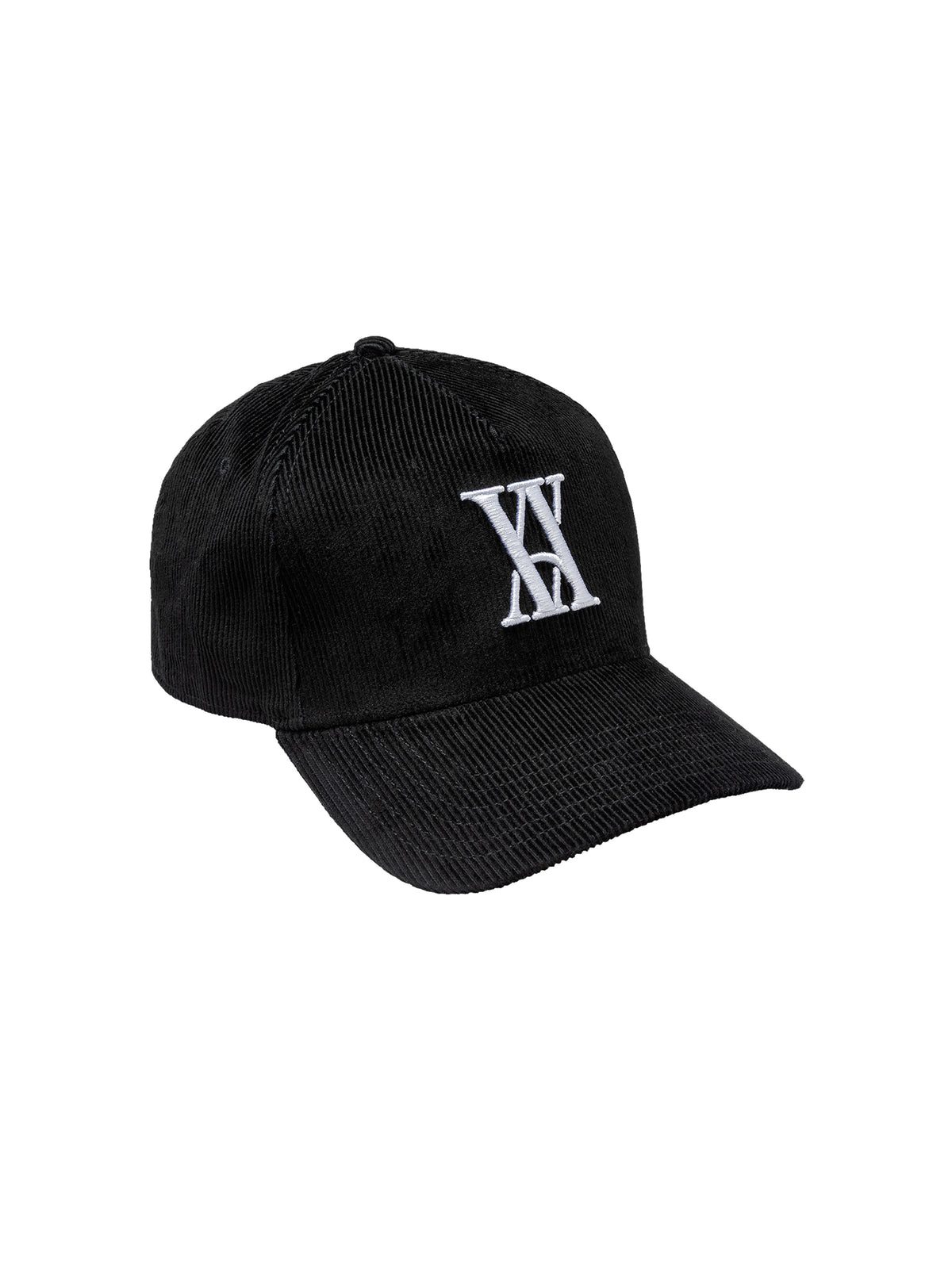Calabria Black Emblem Corduroy Cap