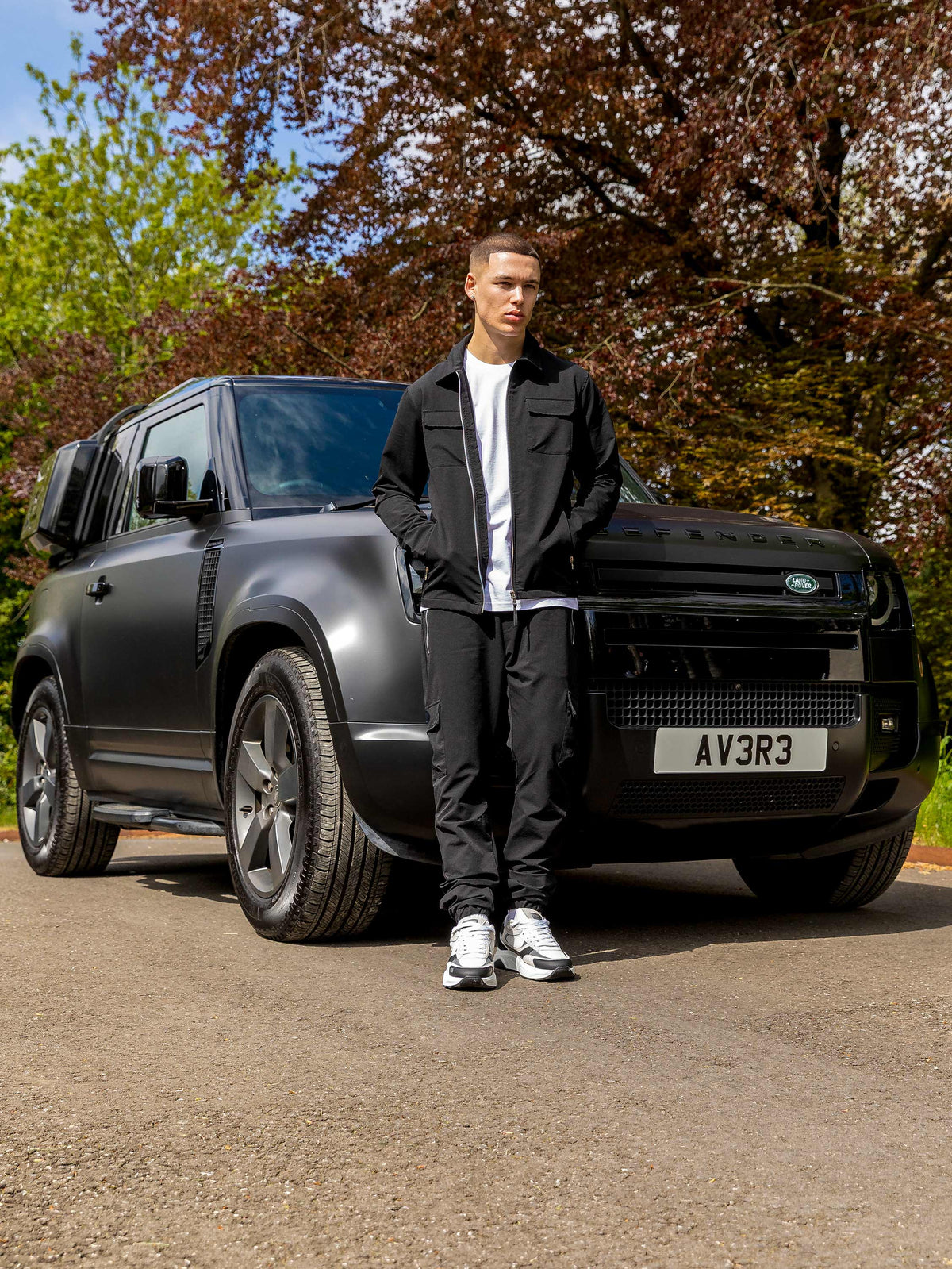 Christallo Black Prestige Cargo Pants