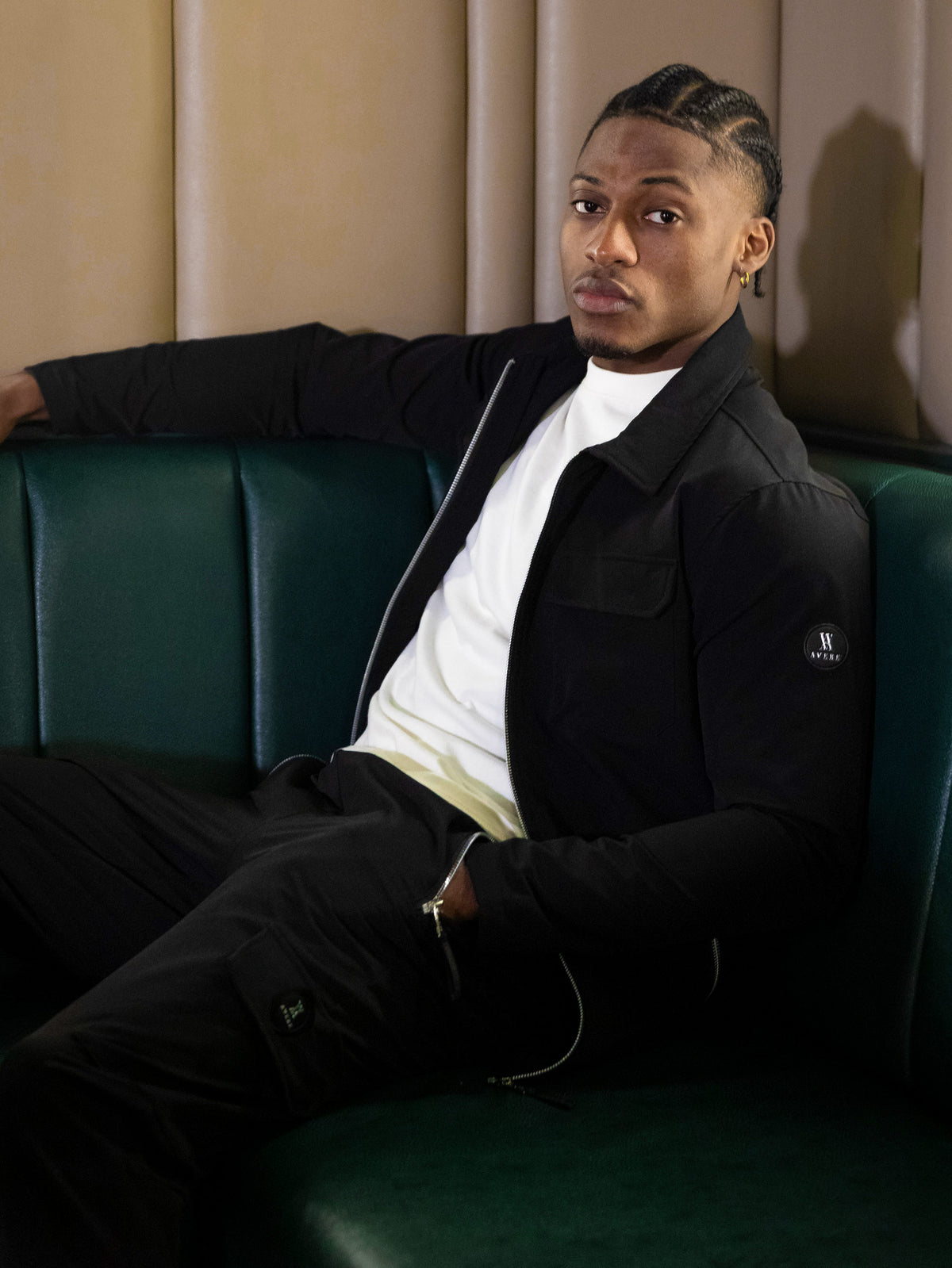 Christallo Black Prestige Cargo Pants
