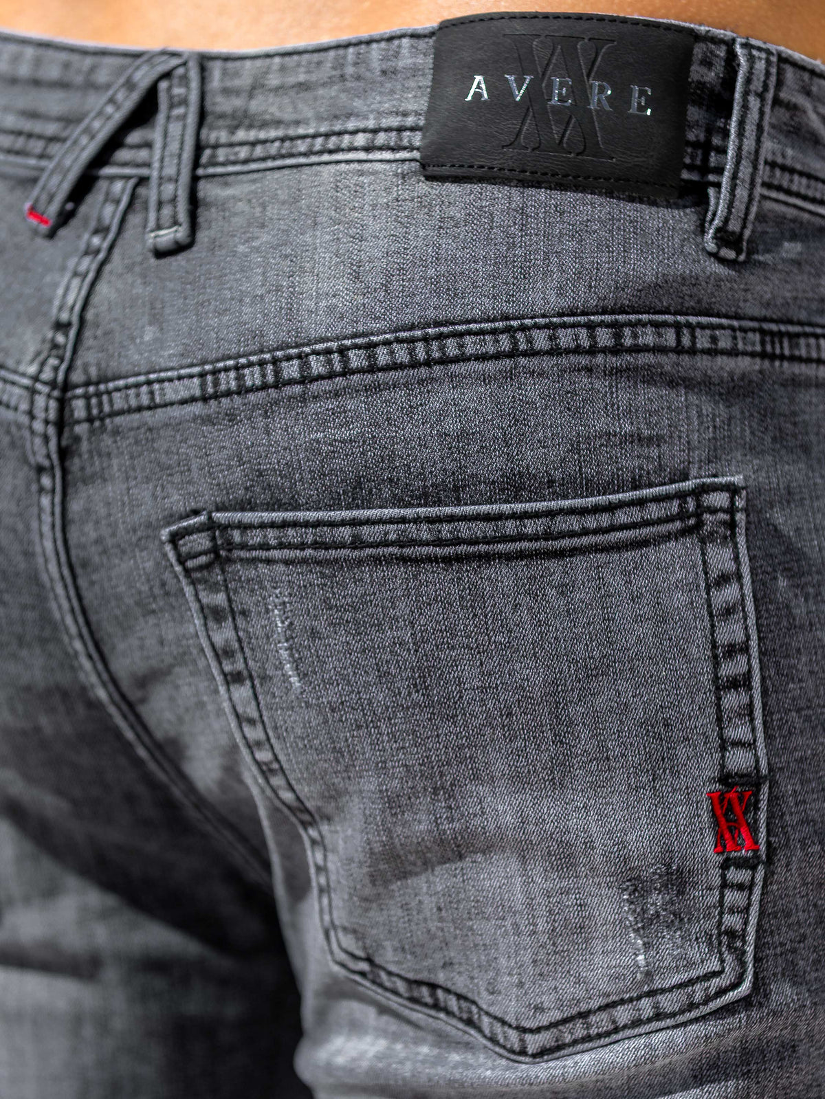 Torri Grey Wash Rip Repair Jeans